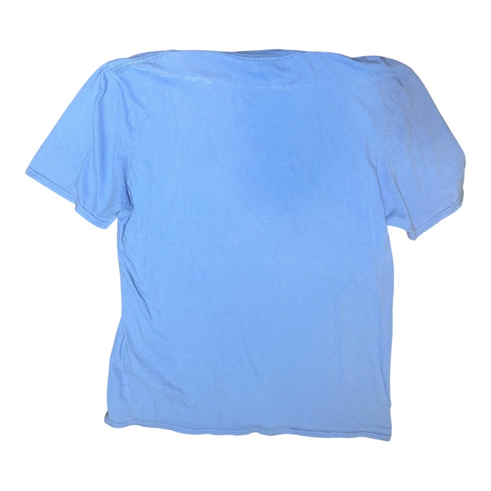 Gildan Softstyle Choose Happiness Sunflower Graphic Tee Light Blue Large - Picture 2 of 2